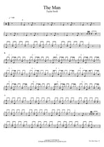 The Man Taylor Swift Full Drum Transcription / Drum Sheet Music COPYDRUM