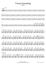 Twenty Something Nightly Full Drum Transcription / Drum Sheet Music COPYDRUM