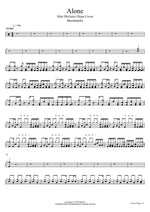 Alone (Matt McGuire Drum Cover) Marshmello Full Drum Transcription / Drum Sheet Music COPYDRUM