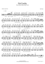 Get Lucky Daft Punk Full Drum Transcription / Drum Sheet Music COPYDRUM