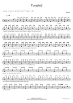 Tempted Squeeze Full Drum Transcription / Drum Sheet Music COPYDRUM
