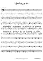 Love Me Harder Ariana Grande, The Weeknd Full Drum Transcription / Drum Sheet Music COPYDRUM