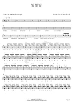 Spinning, Spinning, Spinning (빙빙빙) Ha Sung Kwan (하성관) Full Drum Transcription / Drum Sheet Music COPYDRUM