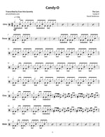 Candy O The Cars Full Drum Transcription / Drum Sheet Music Jaslow Drum Sheets