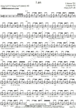 I Am Hilary Duff Full Drum Transcription / Drum Sheet Music COPYDRUM