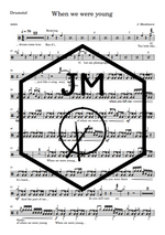 When We Were Young Adele Full Drum Transcription / Drum Sheet Music JM Sheet Music