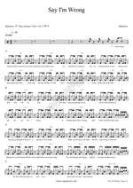 Say I'm Wrong Ballyhoo! Full Drum Transcription / Drum Sheet Music COPYDRUM