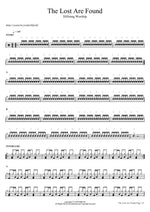 The Lost Are Found Hillsong Worship Full Drum Transcription / Drum Sheet Music COPYDRUM
