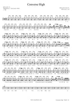 Converse High BTS (Bangtan Sonyeondan) (방탄소년단) Full Drum Transcription / Drum Sheet Music COPYDRUM
