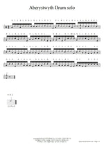 Aberystwyth (Drum Solo Only) Philip Sayce Selection Drum Transcription / Drum Sheet Music COPYDRUM
