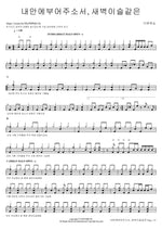 Pour Into Me, Like the Morning Dew (내 안에 부어주소서, 새벽이슬 같은) The One Worship (더원워십) Full Drum Transcription / Drum Sheet Music COPYDRUM