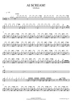 AI SCREAM! AiScReam Full Drum Transcription / Drum Sheet Music COPYDRUM