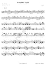 With One Heart (With One Heart) ANOINTING (어노인팅) Full Drum Transcription / Drum Sheet Music COPYDRUM