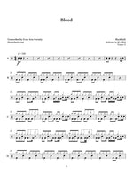 Blood Blackfield Full Drum Transcription / Drum Sheet Music Jaslow Drum Sheets