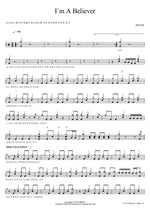 I`m A Believer SPYAIR Full Drum Transcription / Drum Sheet Music COPYDRUM