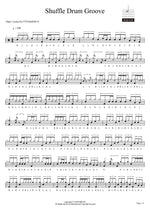 Shuffle Drum Groove (셔플리듬) Ahn Drum (안드럼) Full Drum Transcription / Drum Sheet Music COPYDRUM