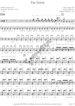 I`m Sorry CNBLUE (씨엔블루) Full Drum Transcription / Drum Sheet Music COPYDRUM