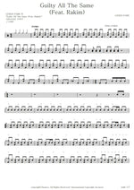 Guilty All the Same (feat. Rakim) Linkin Park Full Drum Transcription / Drum Sheet Music COPYDRUM