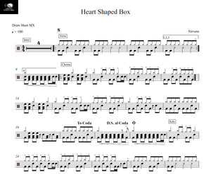 Heart Shaped Box - Nirvana - Full Drum Transcription / Drum Sheet Music - Drum Sheet MX