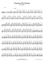 Chasing The Dream Scott Wilkie Full Drum Transcription / Drum Sheet Music COPYDRUM