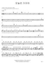 Don't Go Today (오늘은 가지마) BEN (벤) Full Drum Transcription / Drum Sheet Music COPYDRUM