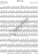 Billie Jean Michael Jackson Full Drum Transcription / Drum Sheet Music COPYDRUM