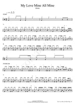 My Love Mine All Mine Mitski Full Drum Transcription / Drum Sheet Music COPYDRUM