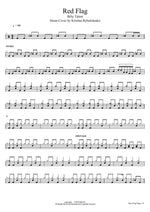 Red Flag (Kristina Rybalchenko Drum Cover) Billy Talent Full Drum Transcription / Drum Sheet Music COPYDRUM