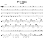 Don't Speak No Doubt Full Drum Transcription / Drum Sheet Music Cyril Mayer