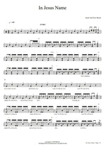 In Jesus Name (Live) Israel & New Breed Full Drum Transcription / Drum Sheet Music COPYDRUM