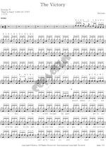 the victory Koreana (코리아나) Full Drum Transcription / Drum Sheet Music COPYDRUM