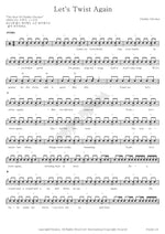 Let's Twist Again Chubby Checker Full Drum Transcription / Drum Sheet Music COPYDRUM
