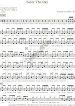 Seize the Day Avenged Sevenfold Full Drum Transcription / Drum Sheet Music COPYDRUM