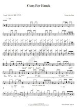 Guns for Hands Twenty One Pilots Full Drum Transcription / Drum Sheet Music COPYDRUM