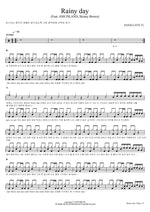Rainy day (Feat. ASH ISLAND, Skinny Brown) PATEKO Full Drum Transcription / Drum Sheet Music COPYDRUM