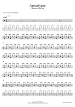 Apocalypse Cigarettes After Sex Full Drum Transcription / Drum Sheet Music COPYDRUM