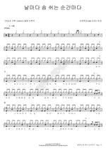 Every Moment I Breathe (날마다 숨 쉬는 순간마다) Kim Jung Taek (김정택) Full Drum Transcription / Drum Sheet Music COPYDRUM