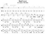 Bad Love Eric Clapton Full Drum Transcription / Drum Sheet Music Cyril Mayer