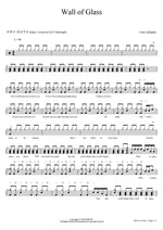 Wall of Glass (Live on the Howard Stern Show) Liam Gallagher Full Drum Transcription / Drum Sheet Music COPYDRUM
