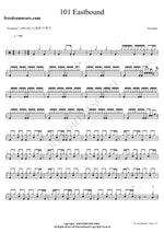 101 Eastbound Fourplay Full Drum Transcription / Drum Sheet Music COPYDRUM