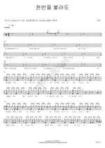 Even If I Call a Thousand Times (천 번을 불러도) Juri (주리) Full Drum Transcription / Drum Sheet Music COPYDRUM