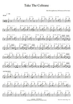 Take the Coltrane John Mclaughlin with Elvin Jones and Joey Defrancesco Full Drum Transcription / Drum Sheet Music COPYDRUM