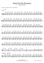 Song For His Presence Hillsong Worship Full Drum Transcription / Drum Sheet Music COPYDRUM