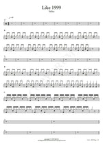 Like 1999 Valley Full Drum Transcription / Drum Sheet Music COPYDRUM