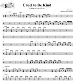 Cruel to Be Kind Nick Lowe Full Drum Transcription / Drum Sheet Music DrumSetSheetMusic.com