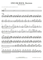 Decision (feat. Tyler Carter) One Ok Rock (ワンオクロック) Full Drum Transcription / Drum Sheet Music COPYDRUM