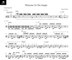 Welcome to the Jungle Guns N' Roses Full Drum Transcription / Drum Sheet Music Drum Sheet MX