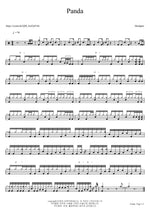 Panda Desiigner Full Drum Transcription / Drum Sheet Music COPYDRUM