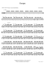 Escape from Oakland David Garibaldi Full Drum Transcription / Drum Sheet Music COPYDRUM