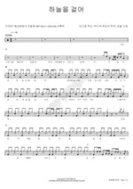 Walking in the Sky (하늘을 걸어) Kim Feel (김필) Full Drum Transcription / Drum Sheet Music COPYDRUM